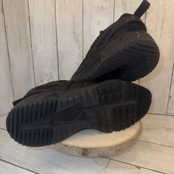 Nike Air Huarache Utility Shoes Men Sz 7.5 Running Triple Black Sneakers 806807 - Picture 11 of 11
